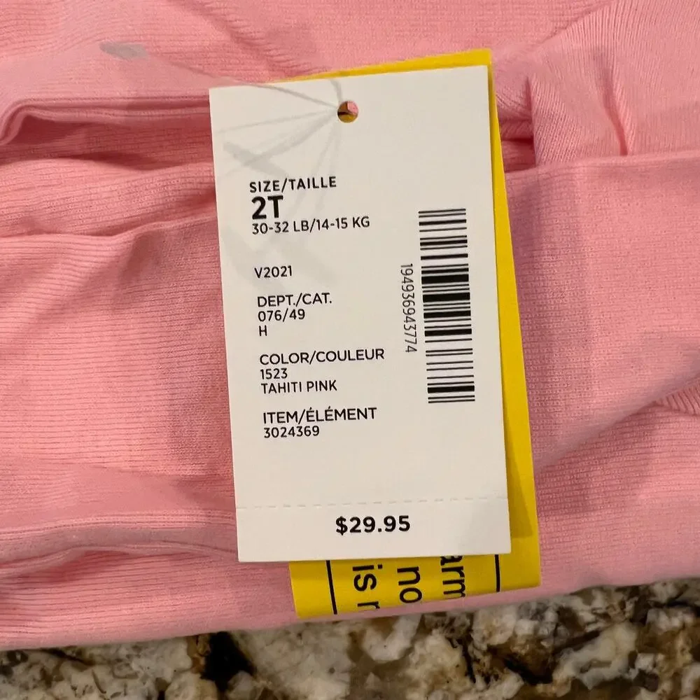 NWT Gymboree Pink W/Christmas Puppy Cotton 2-Piece Pajamas -